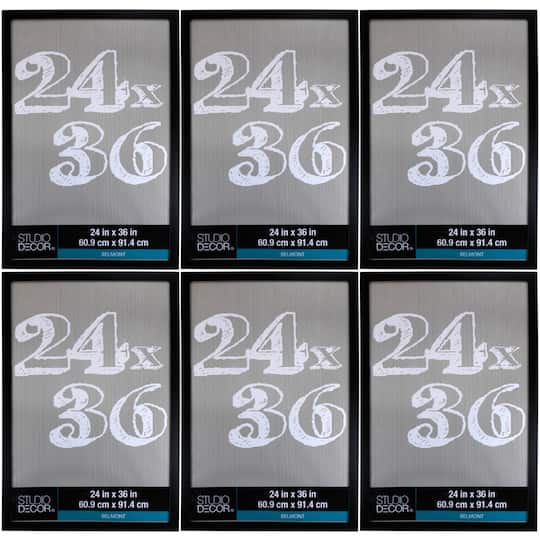 6 Pack: Black 24&#x22; x 36&#x22; Belmont Frame by Studio D&#xE9;cor&#xAE;